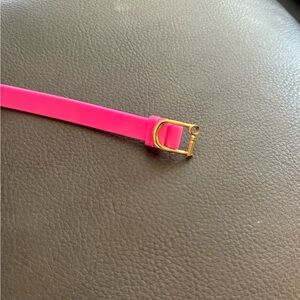 Pink Belt with Gold Buckle